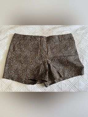 NWT White House Black Market Leopard shorts 16